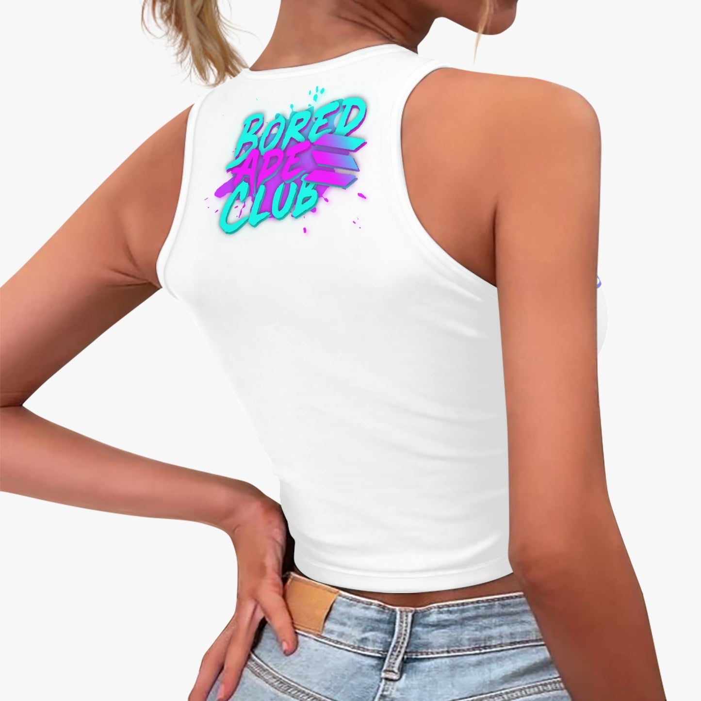 BASC Womens Racer Crop Top