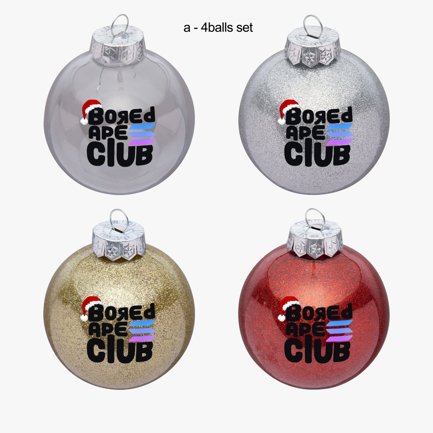 BASC Christmas 4 Set Ornaments