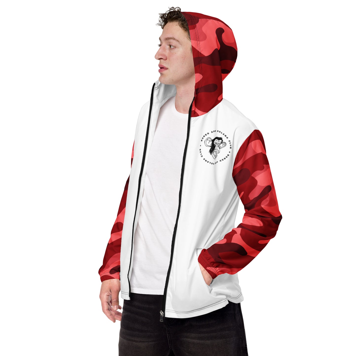 BASC RED CAMO Men’s windbreaker