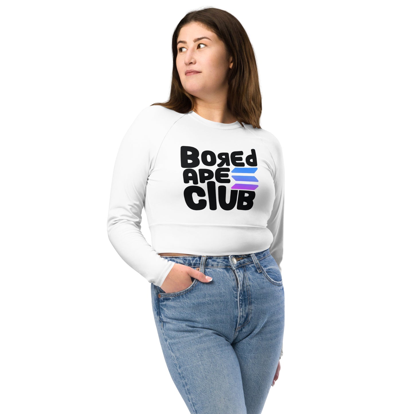 BASC LADIES long-sleeve crop top