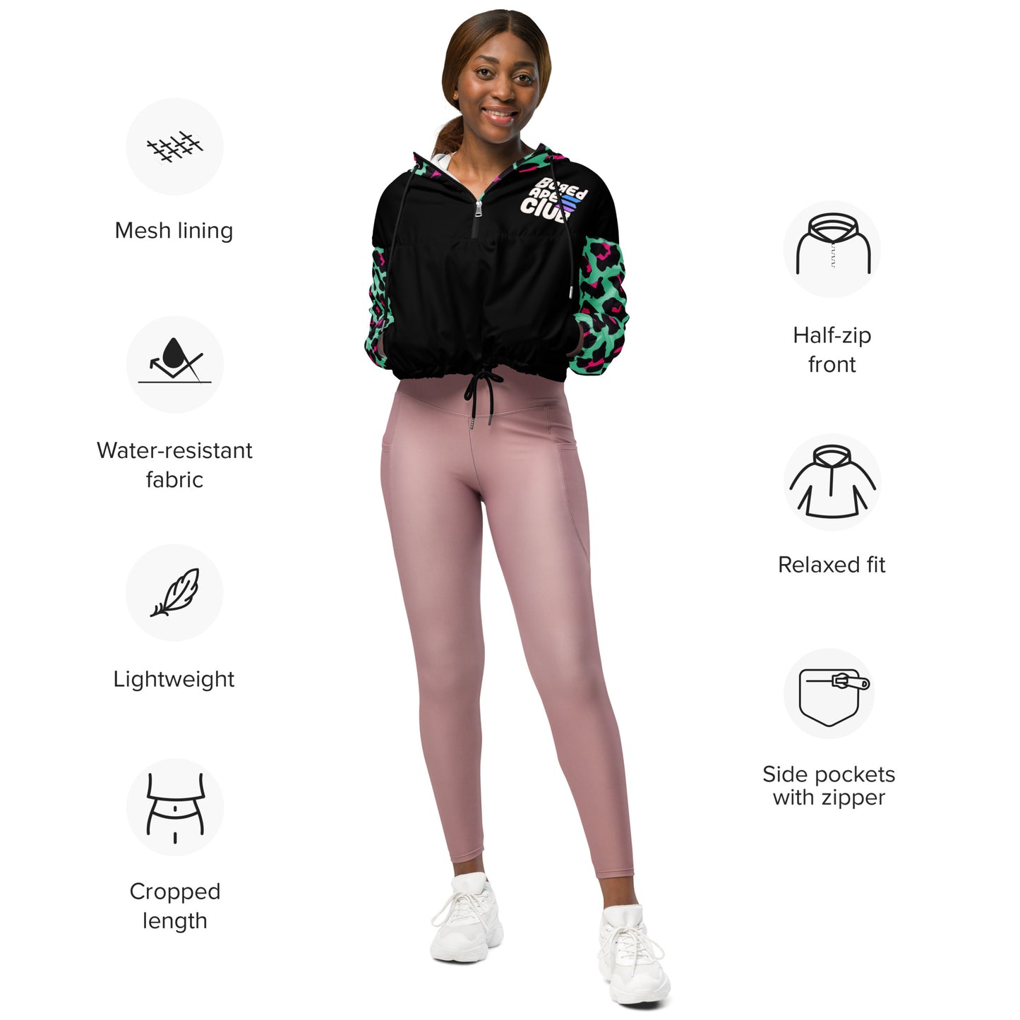 BASC Women’s cropped windbreaker