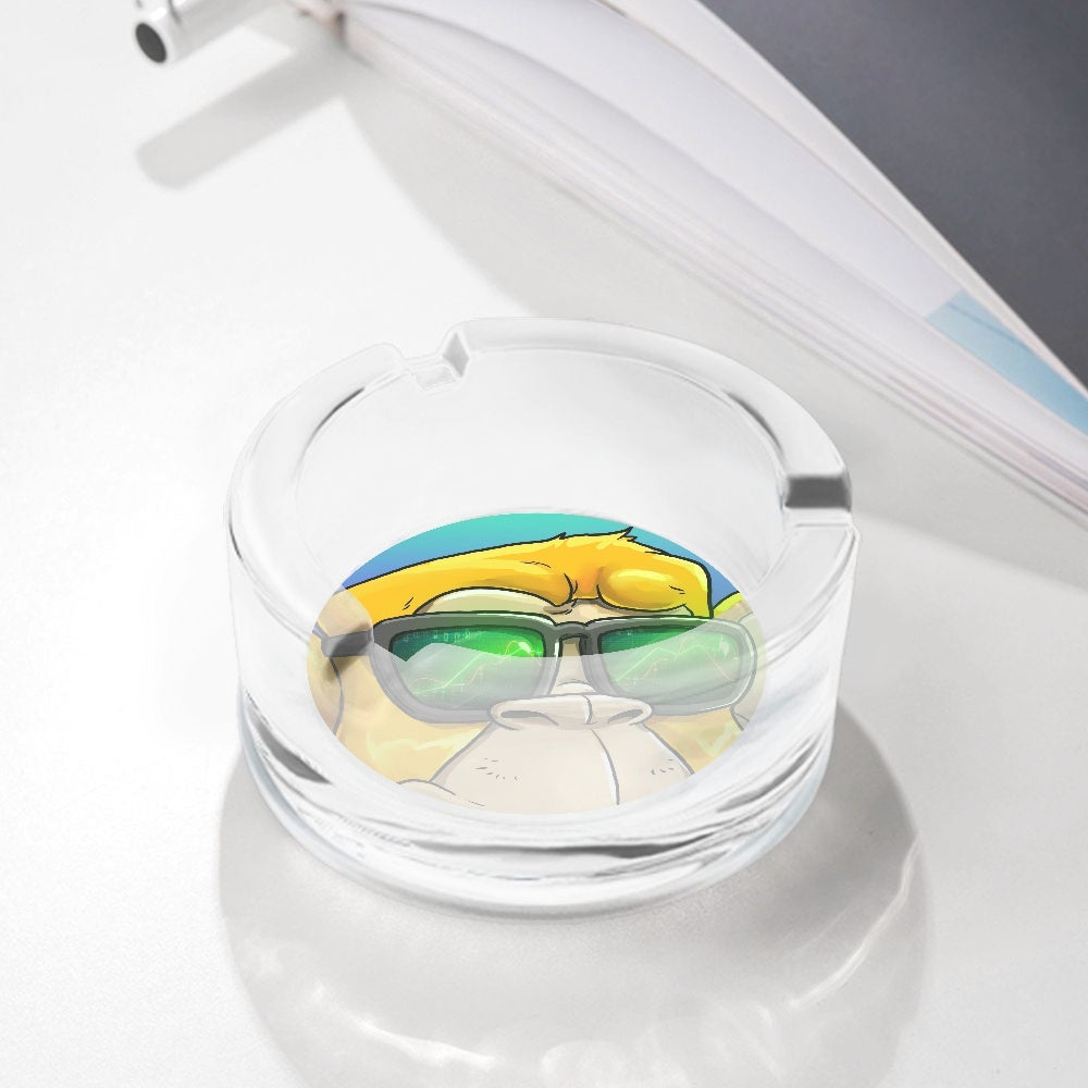 BASC GOLDIE Glass Ashtray