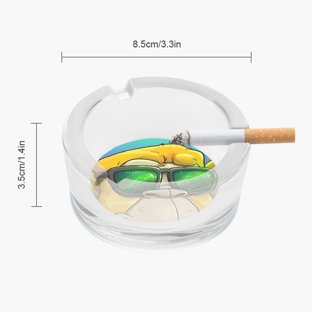 BASC GOLDIE Glass Ashtray