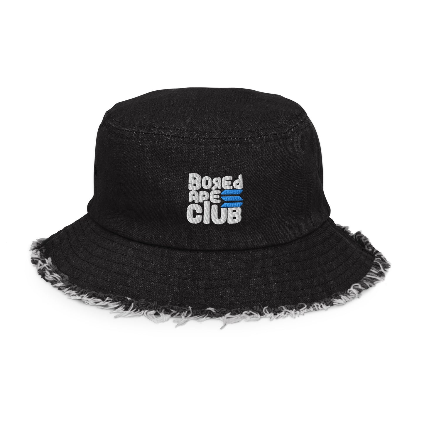 BASC Distressed denim bucket hat