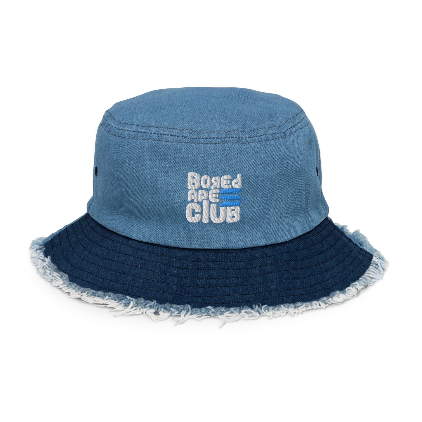BASC Distressed denim bucket hat