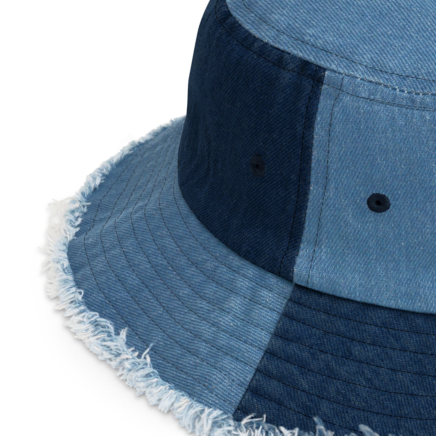 BASC Distressed denim bucket hat