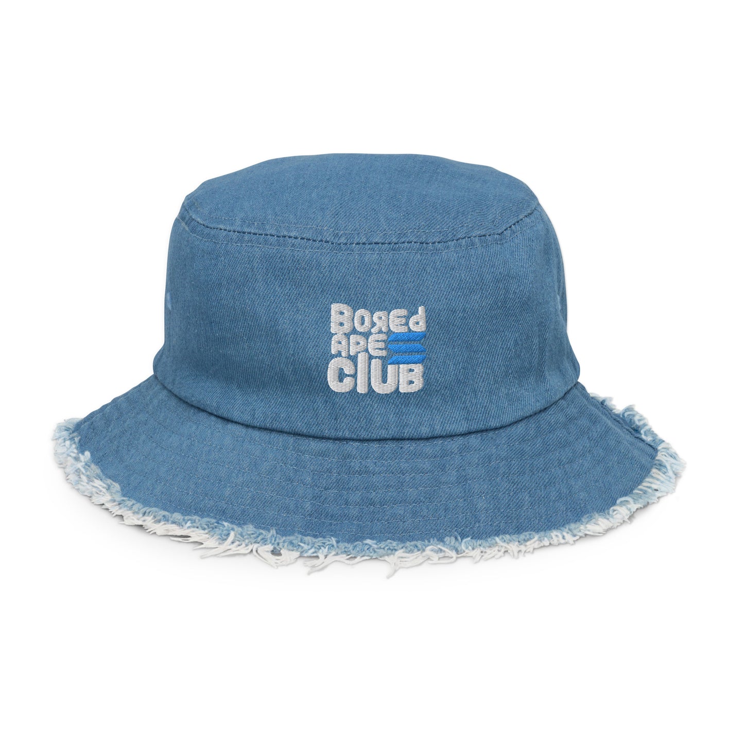 BASC Distressed denim bucket hat