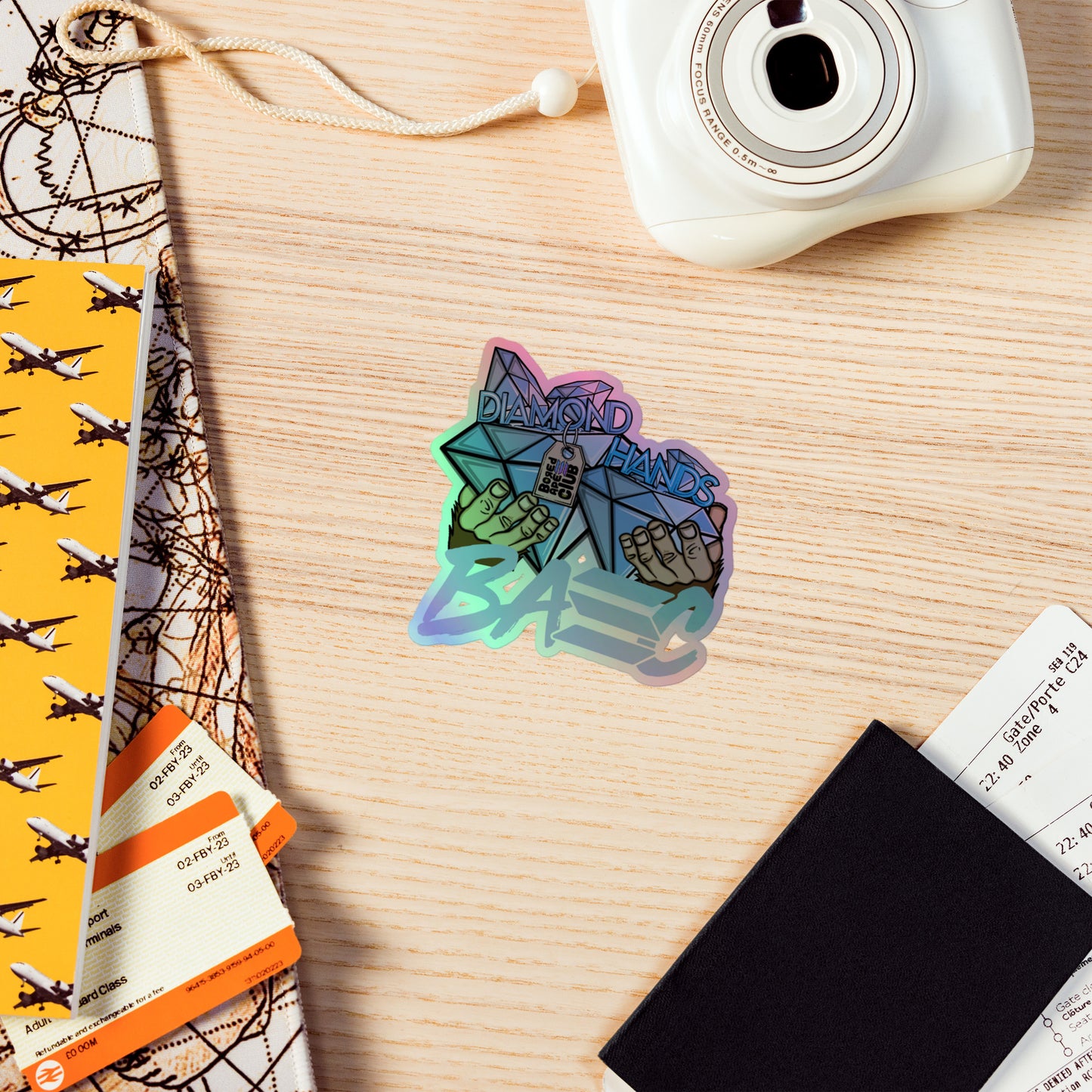 BASC Diamond hands Holographic sticker