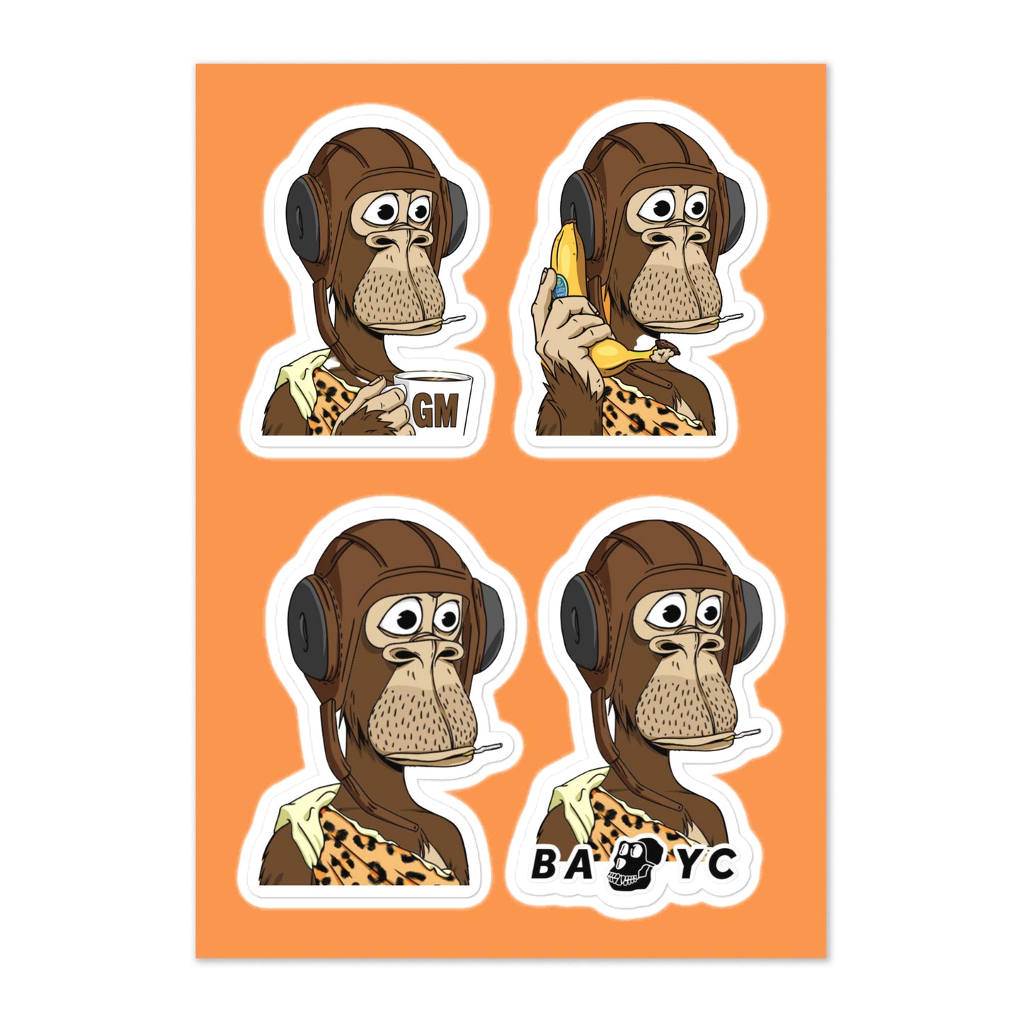 BAYC GOOSE Sticker sheet