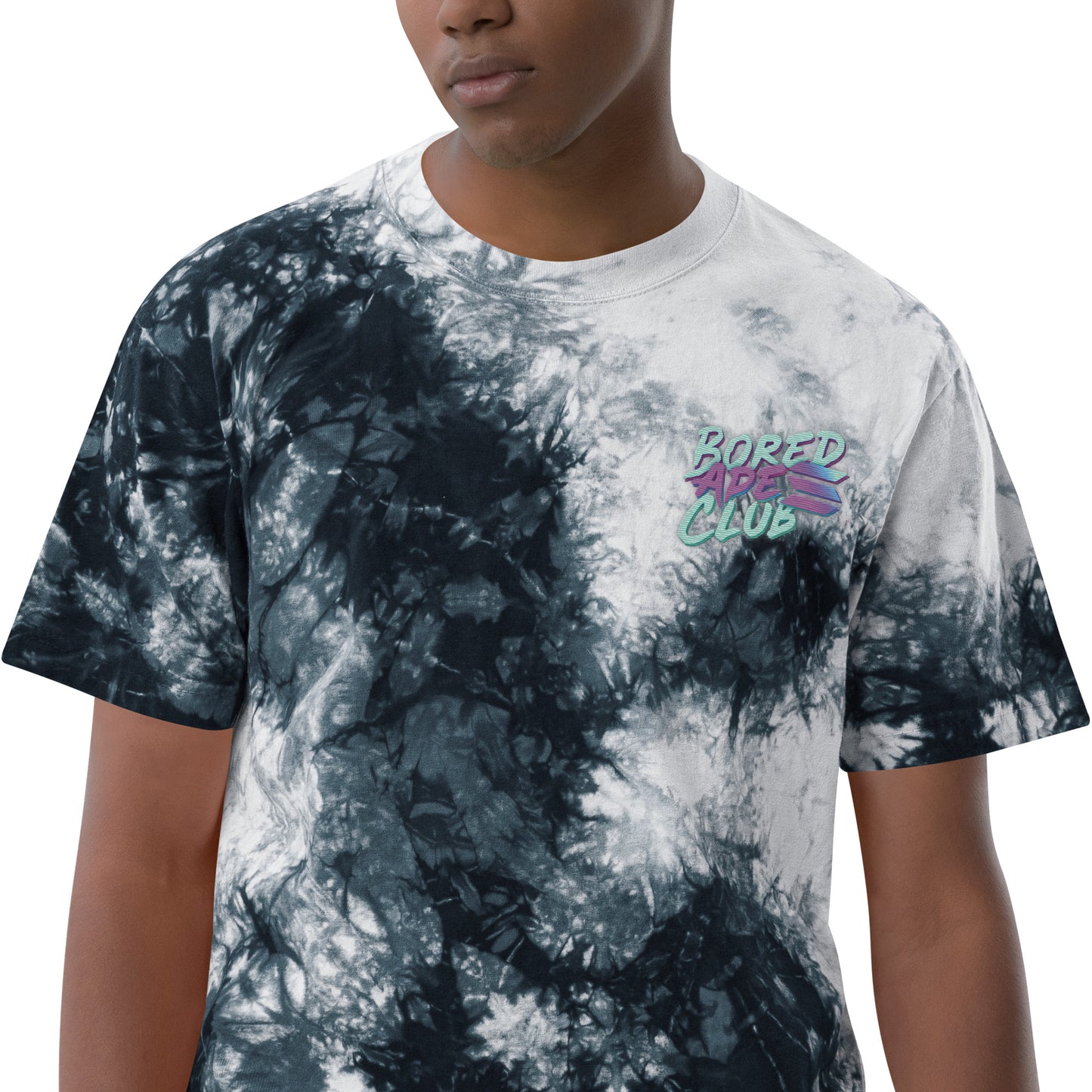 Camiseta oversize con efecto tie-dye