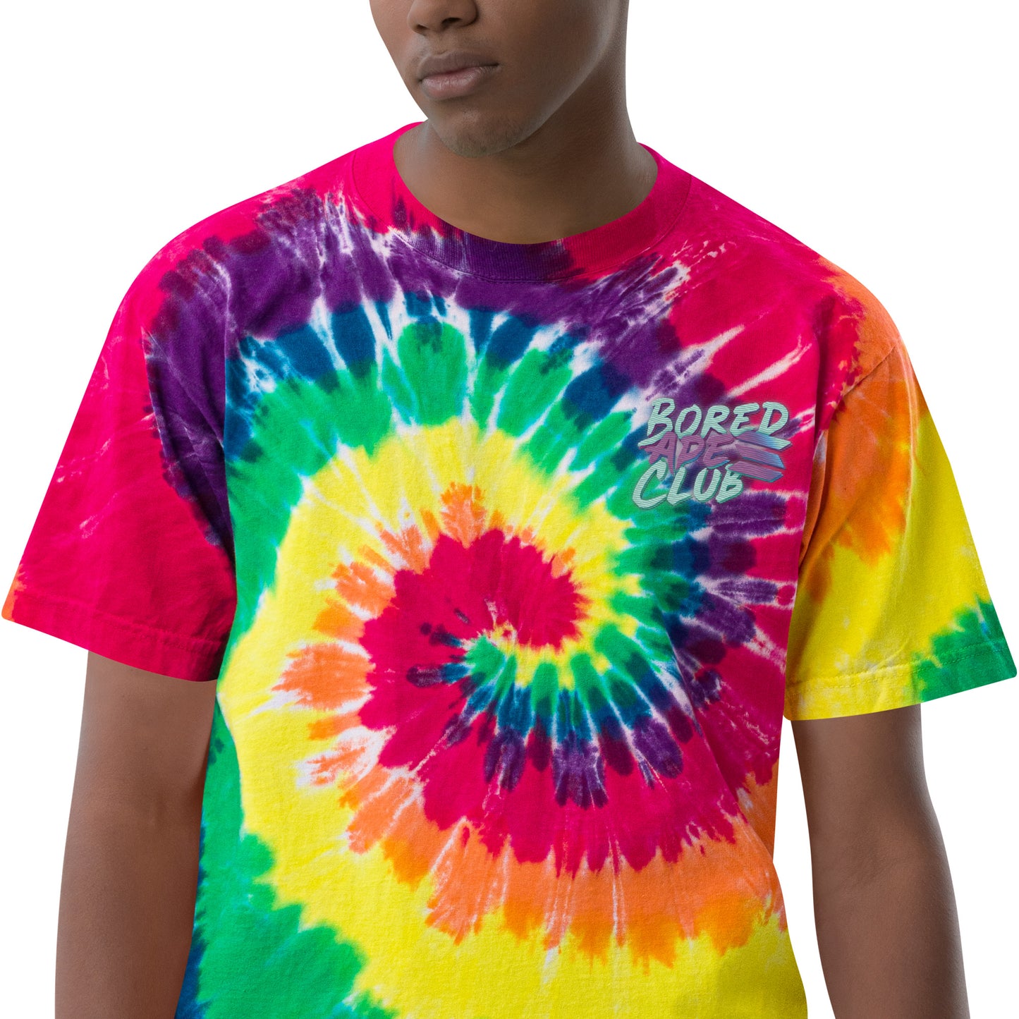 Camiseta oversize con efecto tie-dye
