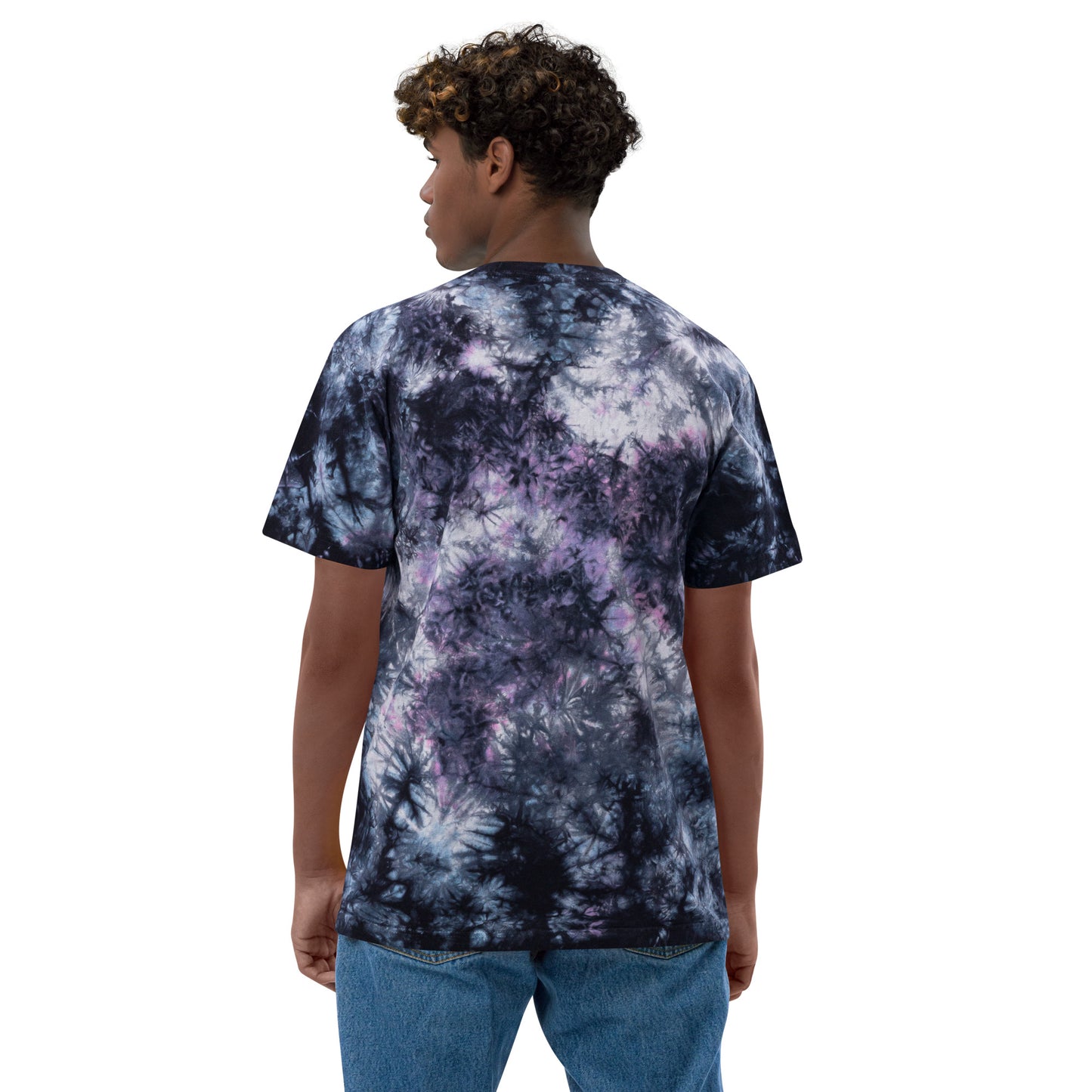 Camiseta oversize con efecto tie-dye