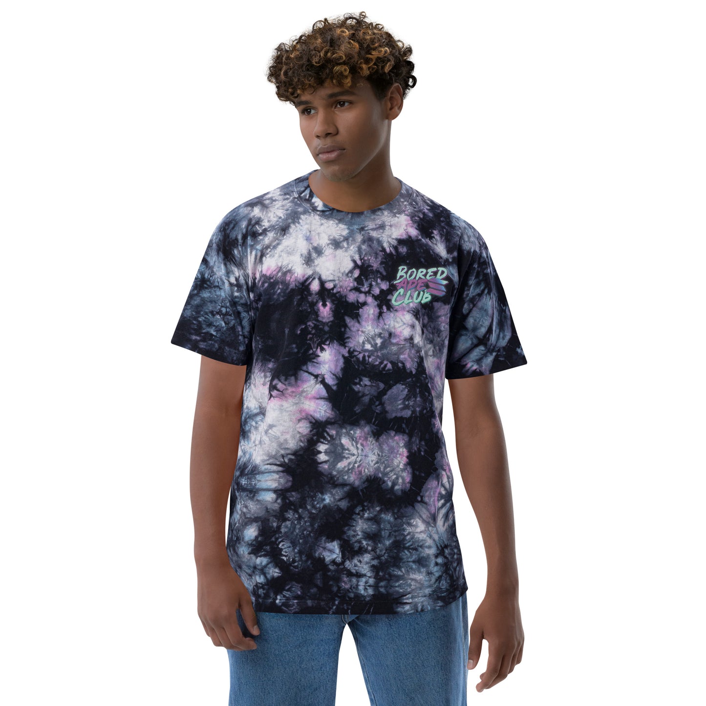 Camiseta oversize con efecto tie-dye