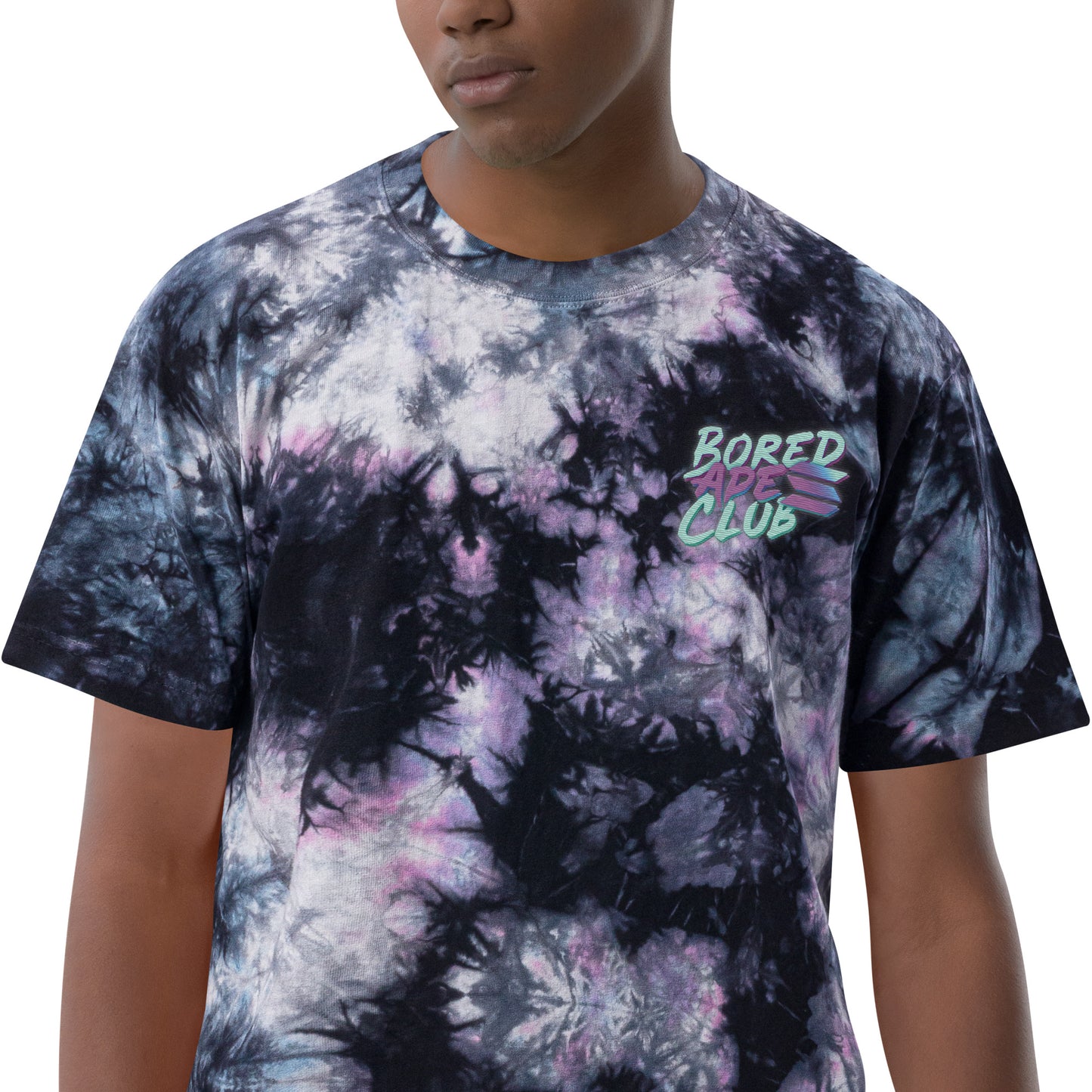 Camiseta oversize con efecto tie-dye