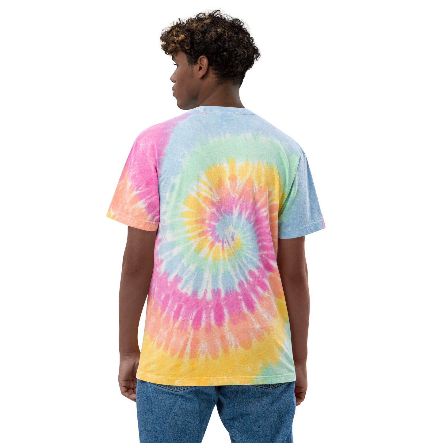 Camiseta oversize con efecto tie-dye