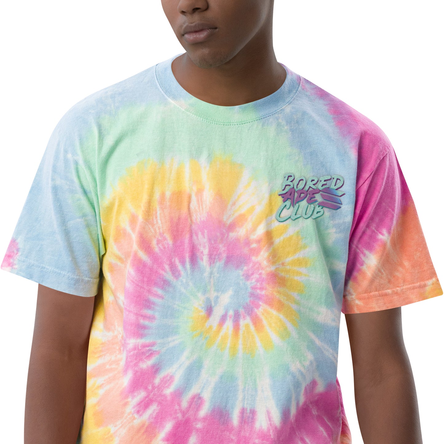 Camiseta oversize con efecto tie-dye