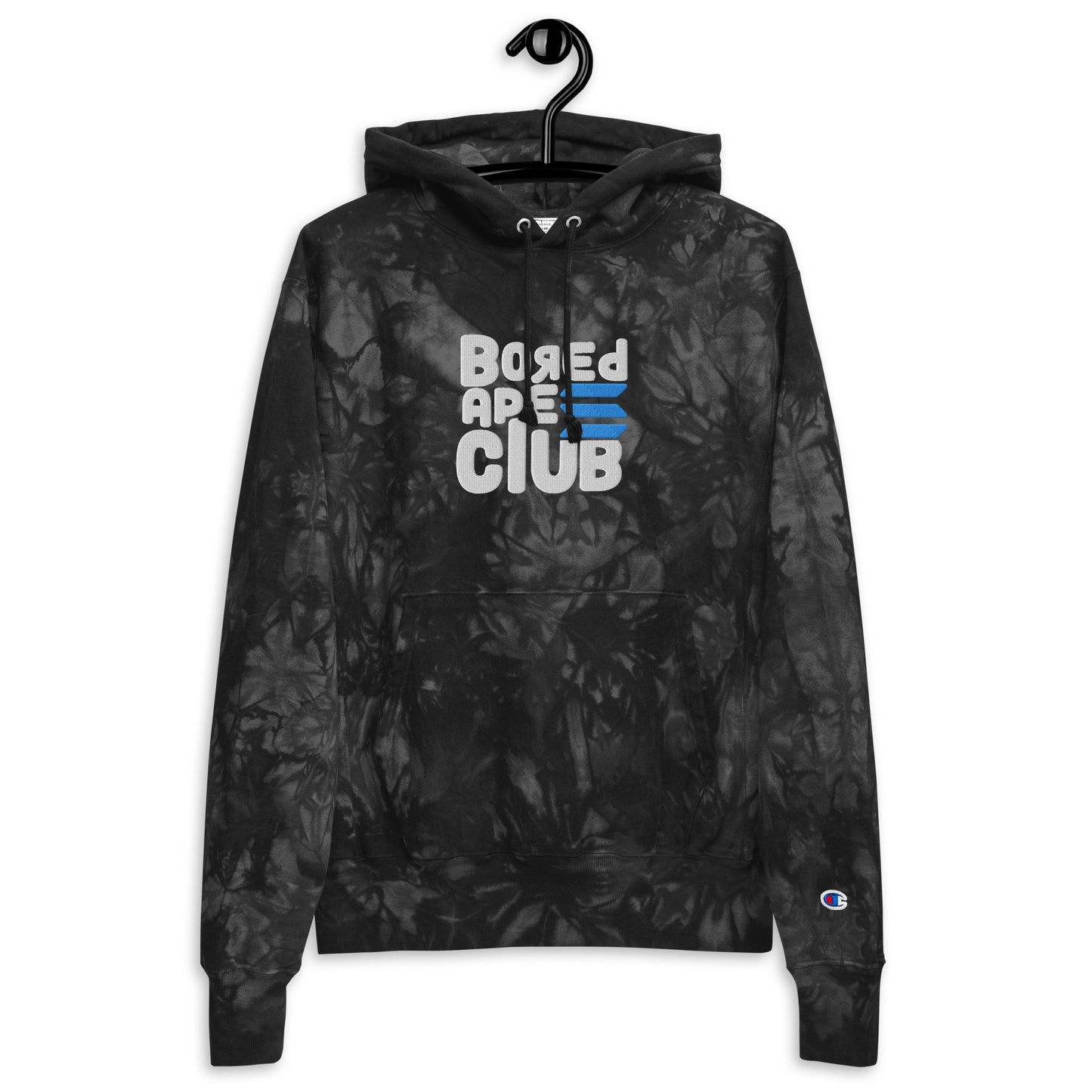 BASC LARGE LOGO EMBROIDERED Champion tie-dye hoodie