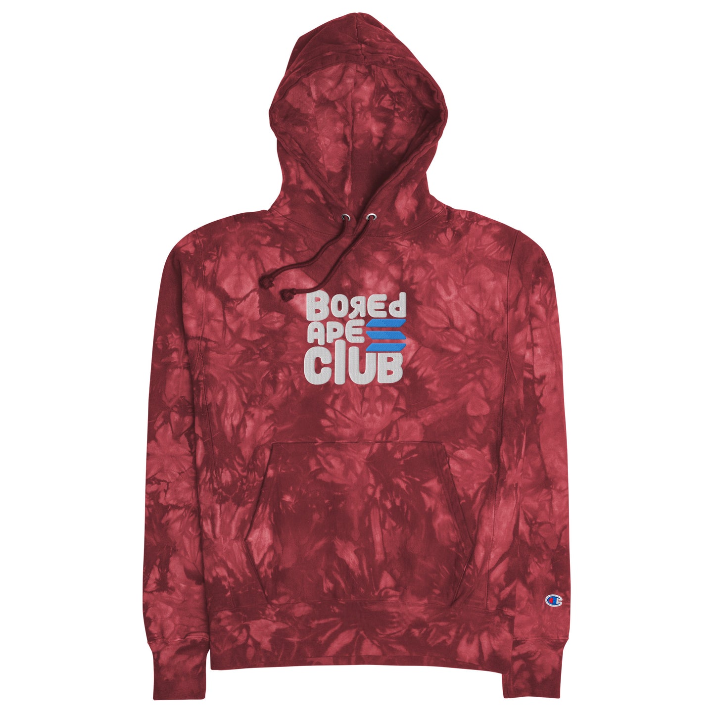 BASC LARGE LOGO EMBROIDERED Champion tie-dye hoodie
