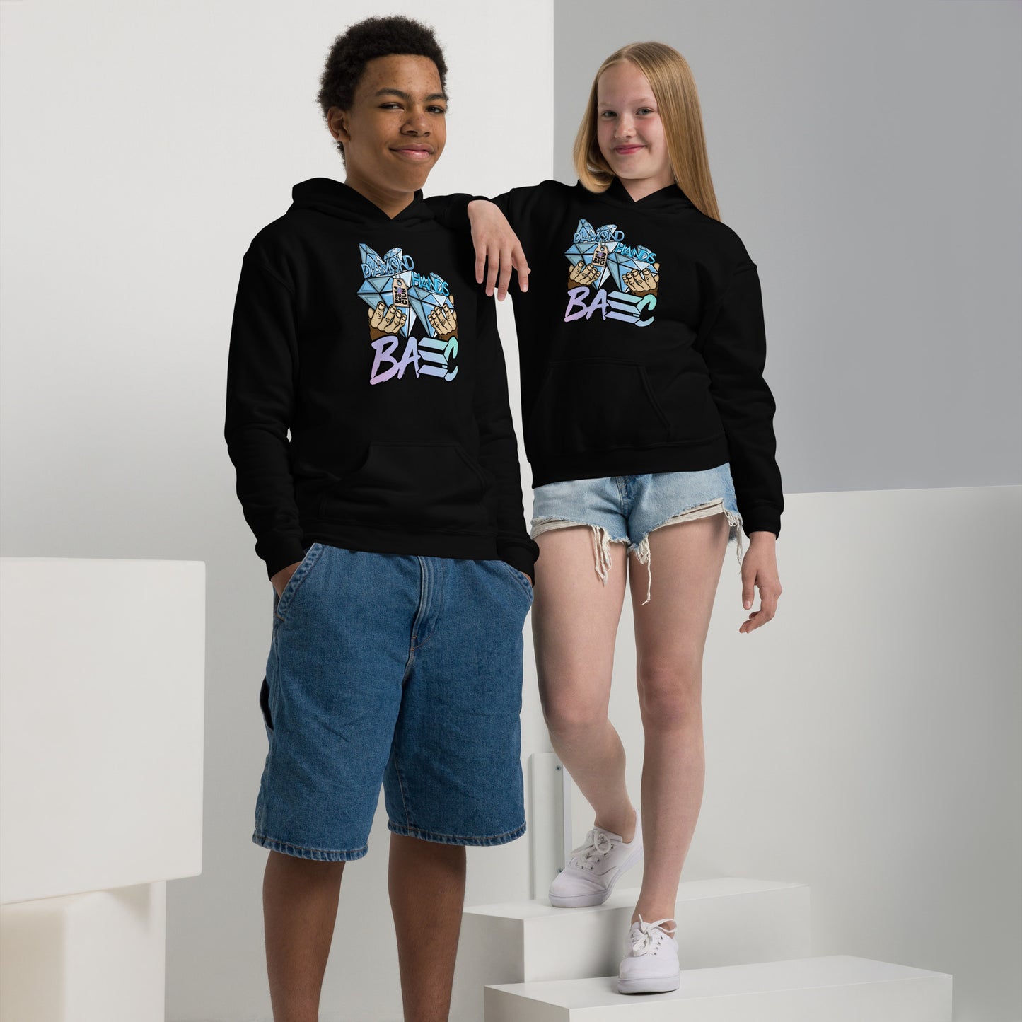 Kids BASC diamond hands hoodie
