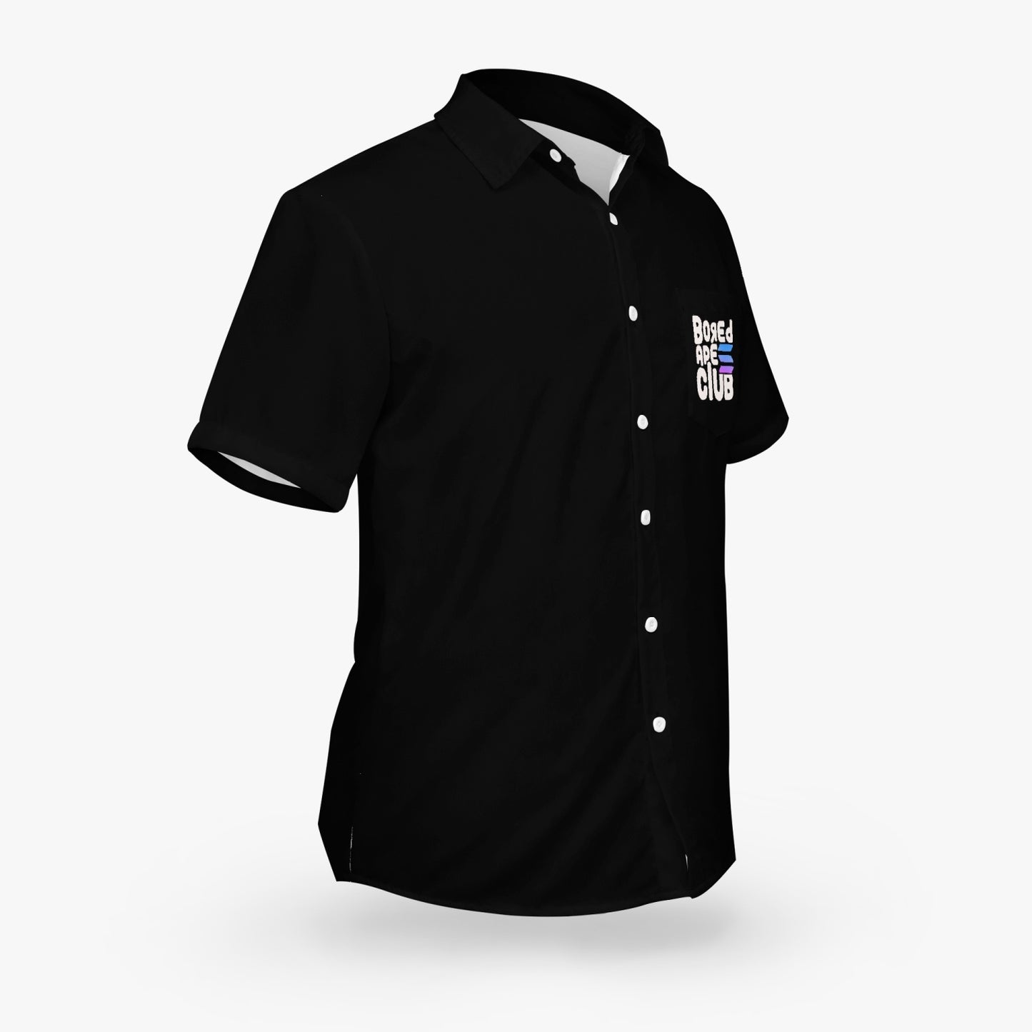 Simple all black basc logo boat Shirt