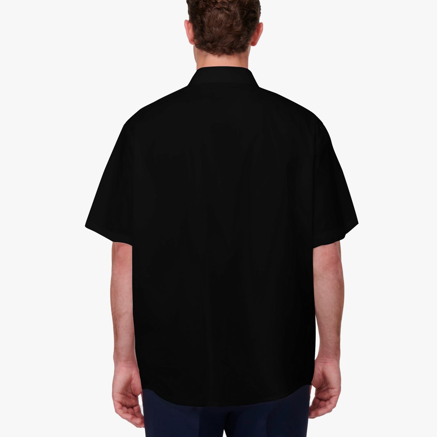 Simple all black basc logo boat Shirt