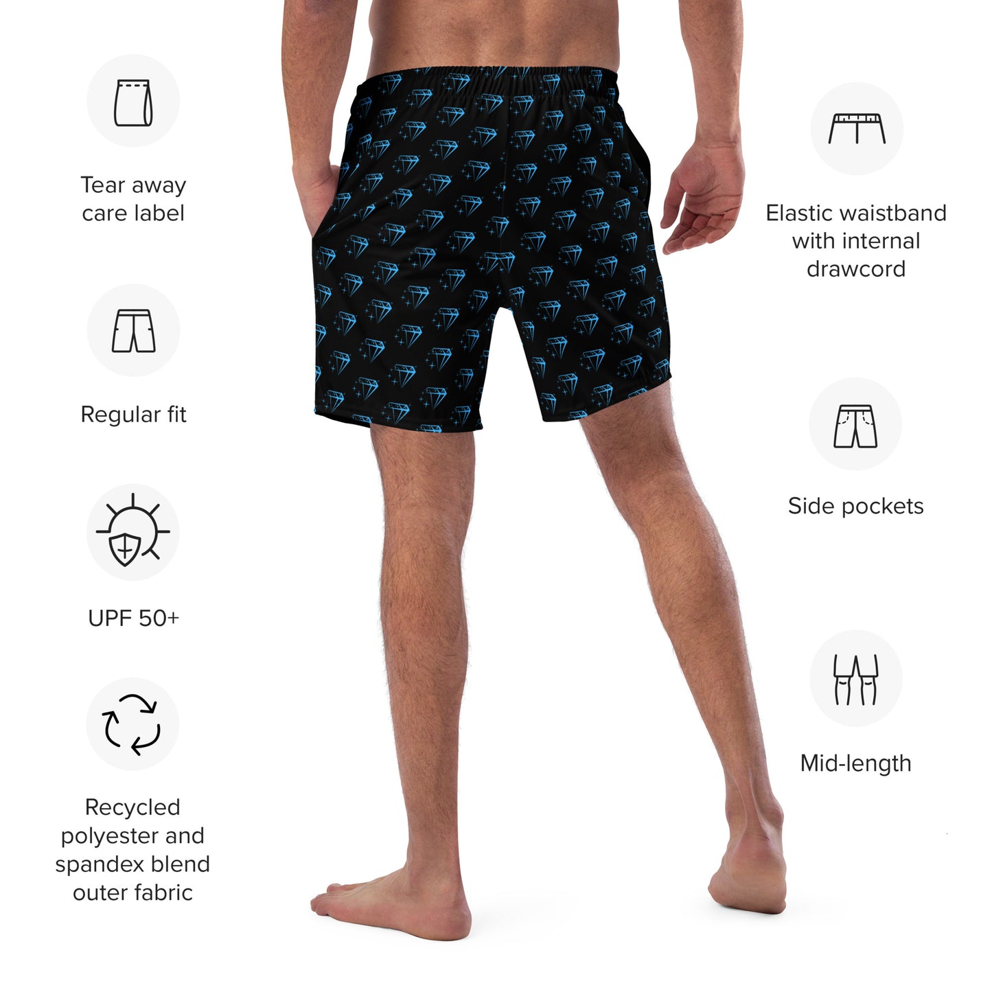 BASC DIAMOND KING swim trunks