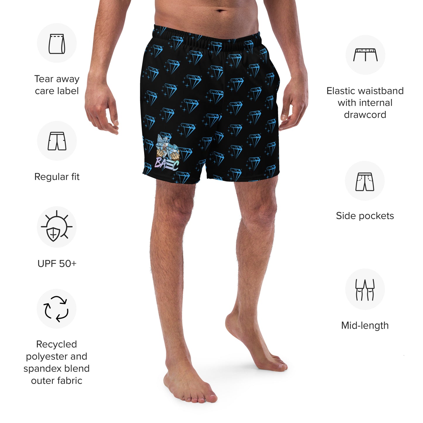 BASC DIAMOND swim trunks