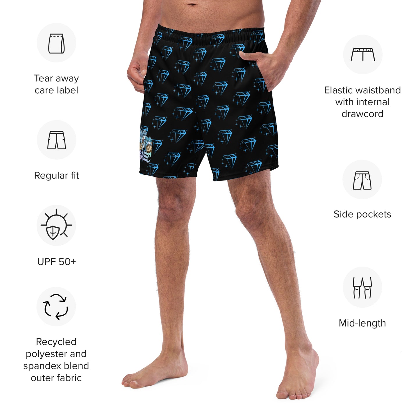 BASC DIAMOND swim trunks