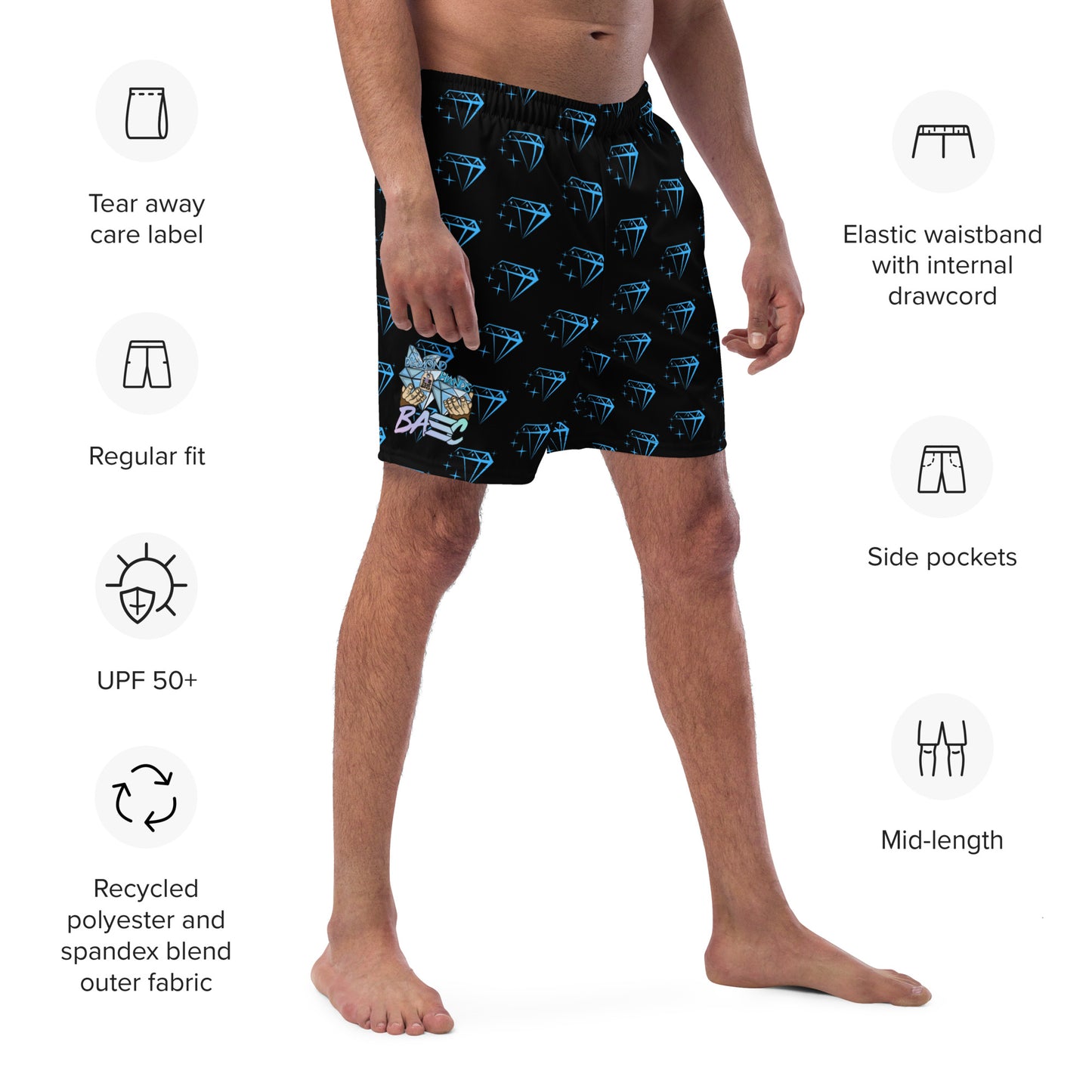 BASC DIAMOND swim trunks