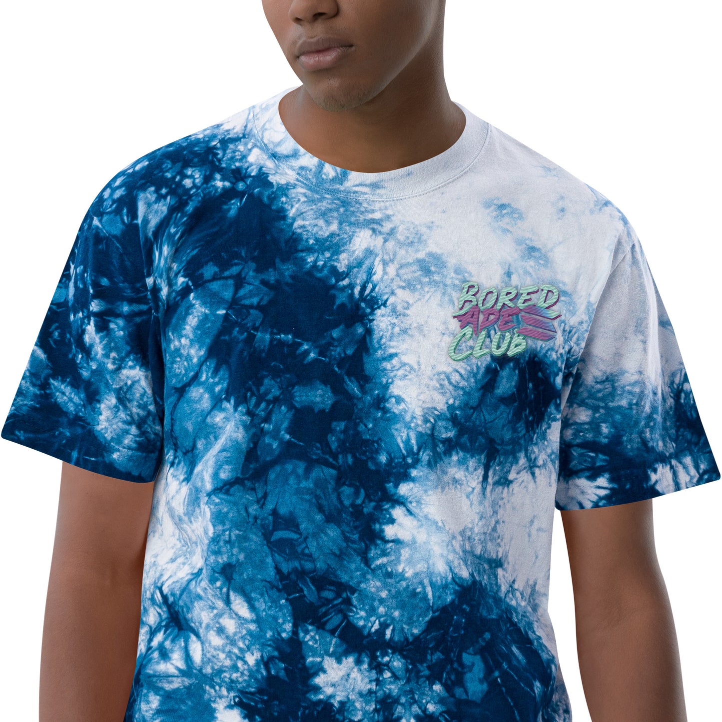 Camiseta oversize con efecto tie-dye