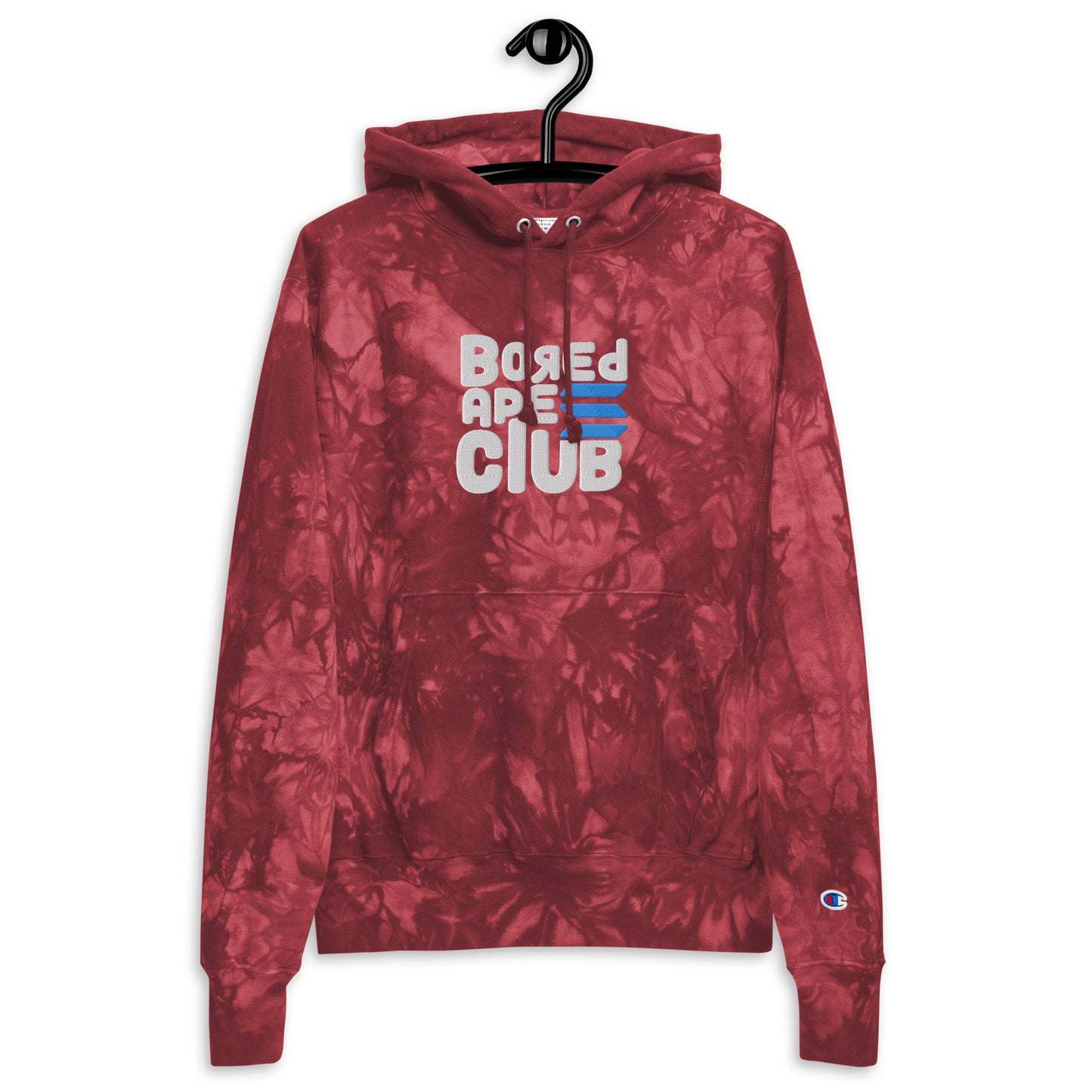 BASC LARGE LOGO EMBROIDERED Champion tie-dye hoodie